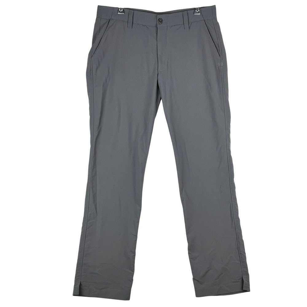 Under Armour Golf Pants Mens 36x32 Gray Performance Trousers Lightweight